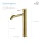 Kibi Circular Single Handle Bathroom Vessel Sink Faucet with Pop Up Drain C-KBF1009BG-KPW101BG - alternate 8